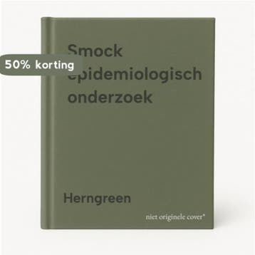 Smock epidemiologisch onderzoek 9789067432733 Herngreen, Verzenden, Herngreen