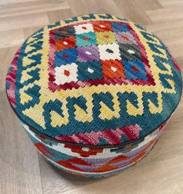 Poef Kelim - ( unused ) - handmade - Kelim - 37 cm - 37 cm