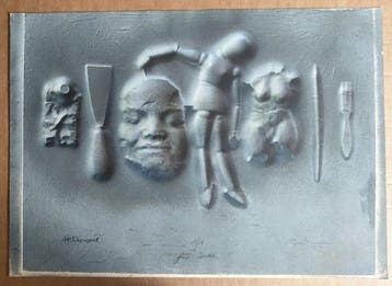 Volker Bussmann (1945) - Studio wall
