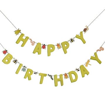 Bosdier Slinger Happy Birthday 1,5m, Verzenden, Nieuw