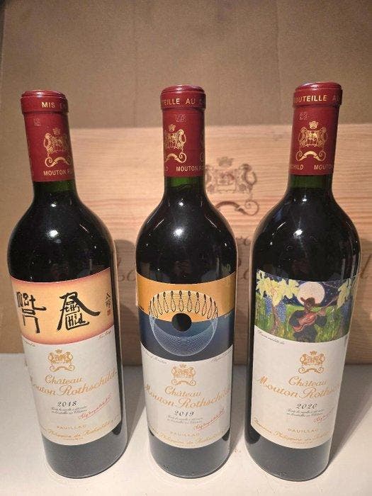 Chateau Mouton Rothschild; 2018, 2019, 2020, 2021, 2022 &, Verzamelen, Wijnen