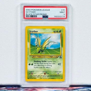 Pokémon Graded card - Scyther #45 2002 Pokemon League Black