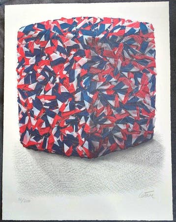 César Baldaccini (1921-1998) - Portrait de compression de