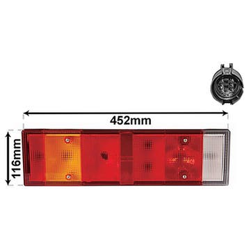 Iveco Turbo Daily 1996-1999 Achterlicht Links (Achterlampen), Verzenden