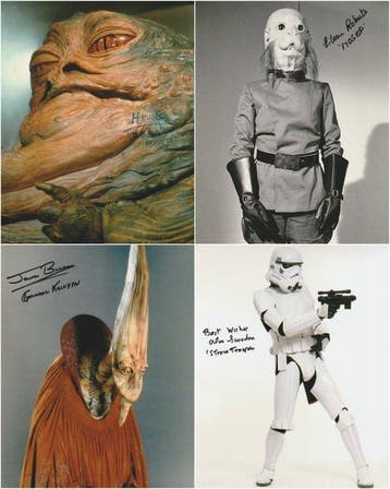 Star Wars - Big Lot of 4 Autographs!
