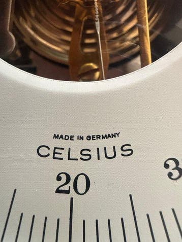 Ships barometer - Messing, Hout - Schatz Compensated Precis