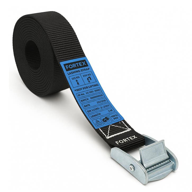 FORTEX spanband met gesp – 25mm breed - 125/250daN - 2 meter, Musique & Instruments, Lumières & Lasers, Envoi