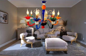 SLC Illumina - MG - Lustre - Cristal - Lustre Kolors 8, Antiek en Kunst