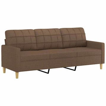 Driezitsbank bruin | 41% Korting | Retour deal, Verzenden, 150 tot 200 cm, Driepersoons, 75 tot 100 cm