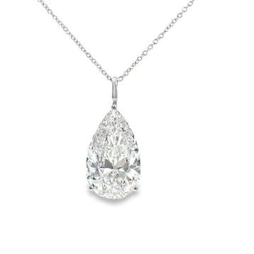 Halsketting - 14 karaat Witgoud - 7.07ct. tw. Diamant, Nieuw