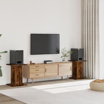 vidaXL Speakerstandaards 2 st 30x30x60 cm bewerkt hout, Verzenden