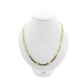 Gouden Figaro schakel ketting | 50 cm, Ophalen of Verzenden