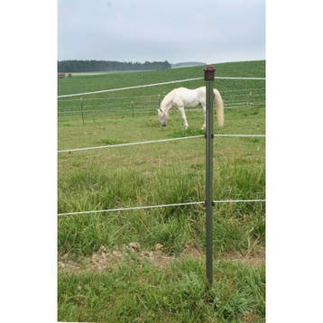 Piquet acier en t 182cm laquée en vert - kerbl, Animaux & Accessoires