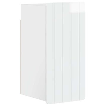 vidaXL Badkamer wandkast ZWOLLE Hoogglans Wit 30 x 31 x 63, Verzenden