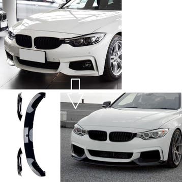 Splitter voorspoilerlip past voor BMW 4 Serie F32 F33 F36 me, Verzenden, Nieuw