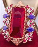 Sans prix de réserve - Bague - 9 carats Or rose, Argent