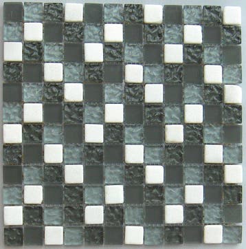 Wand Mozaïek Tegels Factory Glas Toscane Zilver - Matje 3.., Wandtegels, Nieuw, Ophalen of Verzenden, 20 tot 40 cm