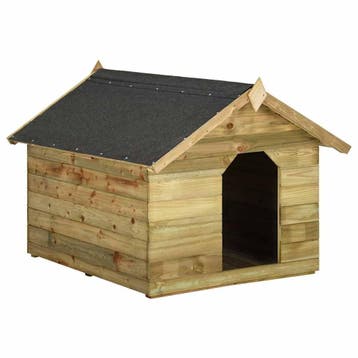 vidaXL Hondenhok met opklapbaar dak geïmpregneerd grenenhout, Animaux & Accessoires, Maisons pour chiens, Verzenden