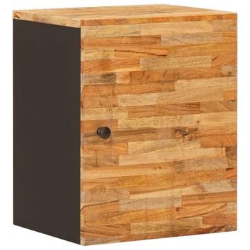 vidaXL Hangende Badkamerkast met opslag Naturel 38 x 33 x 48, Verzenden