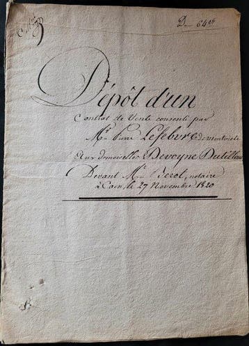 Sous le règne de Louis XVIII. - Exécutoire d’un contrat de
