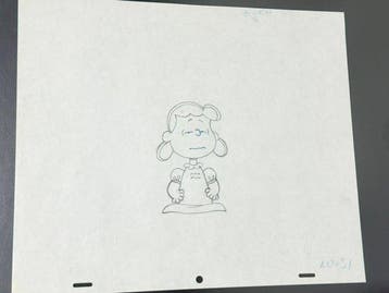 Charles M. Schulz - Originele animatietekening van Lucy Van, Nieuw in verpakking