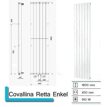Designradiator Plieger Cavallino Retto Enkel 910 Watt, Ophalen of Verzenden, Nieuw, Overige typen
