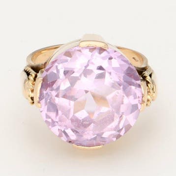 Ring - 18 karaat Geel goud Saffier