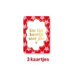 3 kleine kaartjes een lief kaartje voor jou - liefde - va..., Ophalen of Verzenden, Nieuw