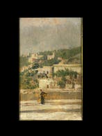 Eduardo Dalbono (1841-1915) - Posillipo da Via Tasso