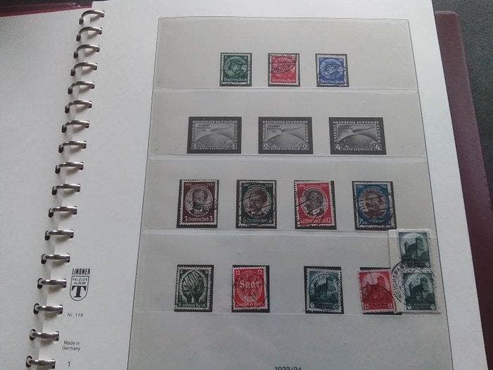 Duitse Rijk - 1933 - 1945 gebruikte collectie in Lindner, Postzegels en Munten, Postzegels | Europa | Duitsland