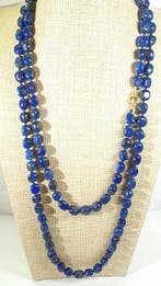 Lapis-lazuli NATUREL Afghanistan - Fermeture Argent 925 -