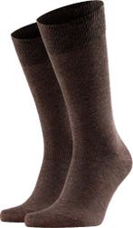 Falke Happy Sokken 2 Paar Bruin maat Maat 39 t/m 42 Heren, Vêtements | Hommes, Chaussettes & Bas, Verzenden