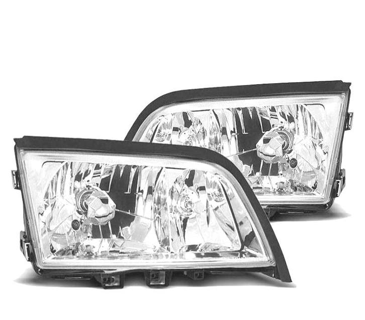 PHARES MERCEDES W202 93-00 FOND CHROMÉ, Auto-onderdelen, Verlichting, Verzenden