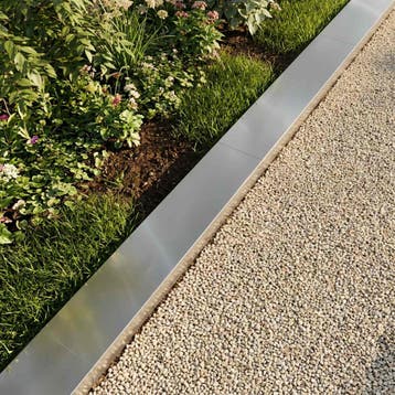vidaXL Afdekprofiel voor tuinranden 2 st 100 x 15 x 5 cm, Verzenden, Nieuw