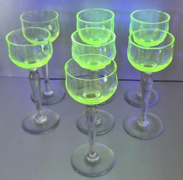 Verre à porto (7) - Ouraline, Antiquités & Art