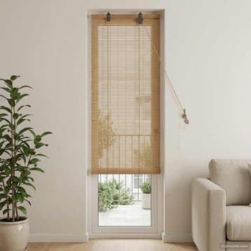 vidaXL Rolgordijn Bruin 70 x 220 cm Bamboe, Verzenden, Nieuw
