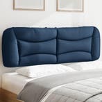 vidaXL Hoofdbordkussen Hvar 160 cm stof blauw, Verzenden