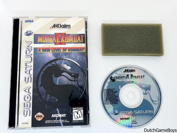 Sega Saturn - Mortal Kombat II + Reg. Card - USA, Games en Spelcomputers, Games | Sega, Gebruikt, Verzenden