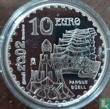 Spanje 10 euro 2002 (PROOF) 150th anniversary of the bir..., Verzenden, Goud, Spanje, 10 euro
