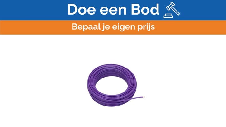 Bieden: Lapp H07V-K 4mm violett ground cable length 100M, Sports nautiques & Bateaux, Instruments de navigation & Électronique maritime