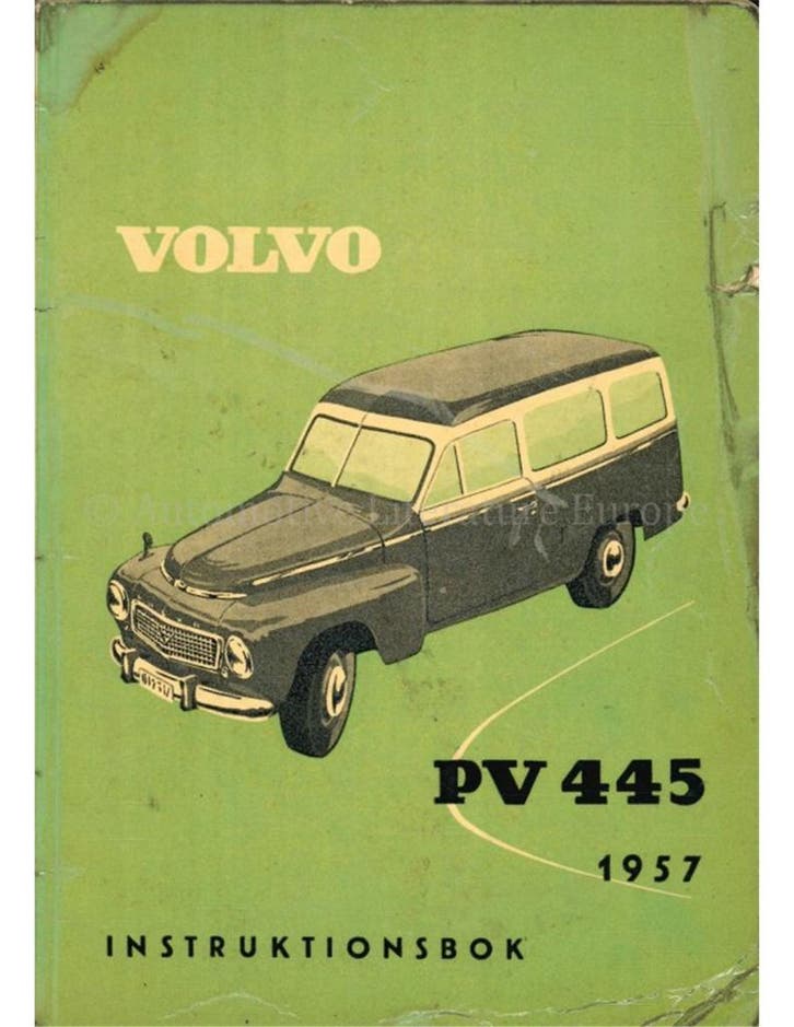 1957 VOLVO PV 445 INSTRUCTIEBOEKJE ZWEEDS, Auto diversen, Handleidingen en Instructieboekjes