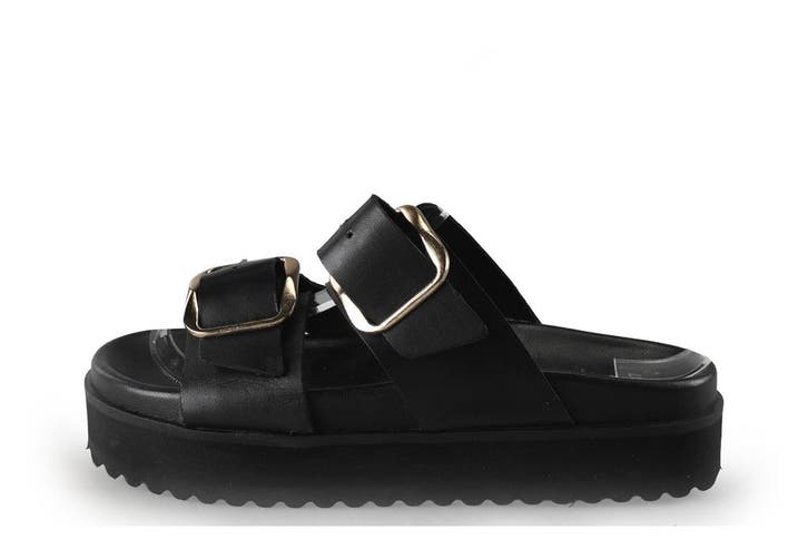 Nelson Slippers in maat 37 Zwart, Kleding | Dames, Schoenen, Zwart, Gedragen, Slippers, Verzenden