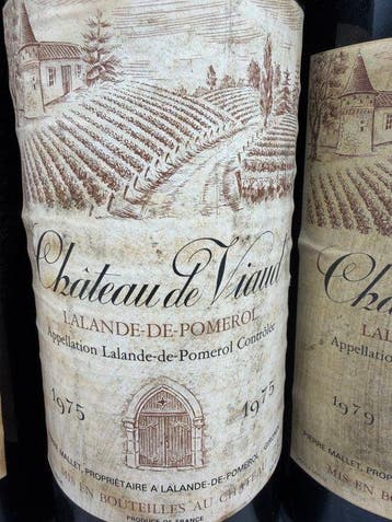 1975 (x3) et 1979(x3) Château de Viaud - Lalande-de-Pomerol, Verzamelen, Wijnen, Nieuw