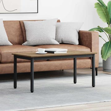 vidaXL Salontafel Ambachtelijk Eiken 100 x 50 x 45 cm, Verzenden