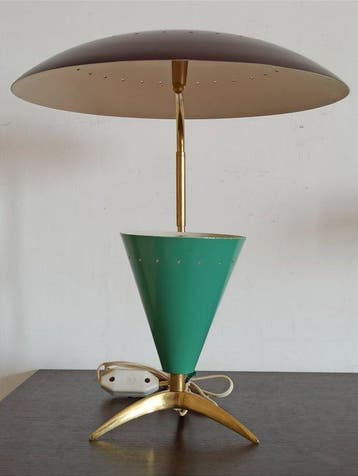 Lampe de table - Laiton, Métal