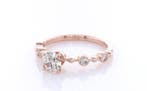 Zonder minimumprijs - Ring - 14 karaat Roségoud - 0.63ct., Nieuw