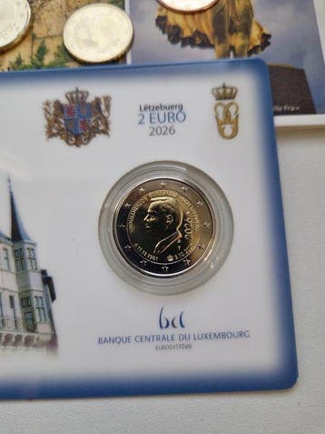 Luxemburg. Year Set (BU) / 2 Euro 2026 (2 Items) (Zonder, Postzegels en Munten