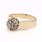 Bague - 14 carats Or jaune Diamant (Naturelle), Bijoux, Sacs & Beauté