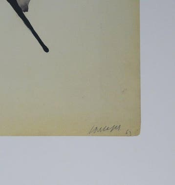 Pierre Soulages (1919-2022) - Encre sur papier 1963, Antiquités & Art