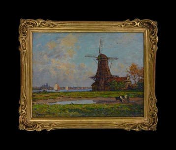 Victor Brugairolles (1869-1936) - Vue de Dordrecht